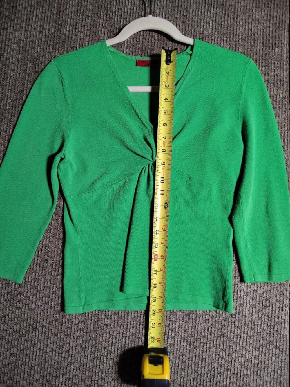 Vintage Y2K Venini Green Cardigan Size Petite Small Y2K 90s Tie Hole Slits
